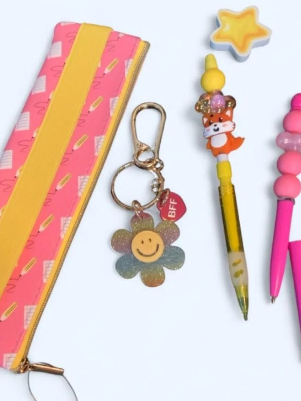 NEW📚Handcrafted Beaded Stylus Pen & Pencil Stationery Set OS